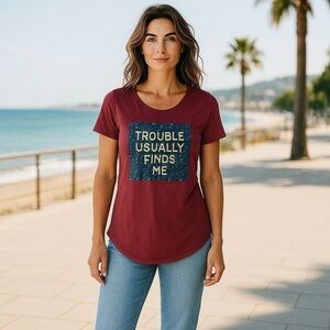 EUC Harry Potter Women’s XS Short Sleeved T-Shirt Maroon
